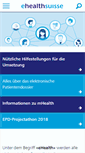 Mobile Screenshot of e-health-suisse.ch